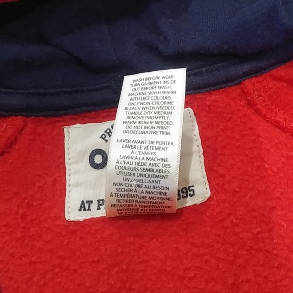 Red Oshkosh One Piece Sweat suit Romper Size 24 M - Picture 8 of 10